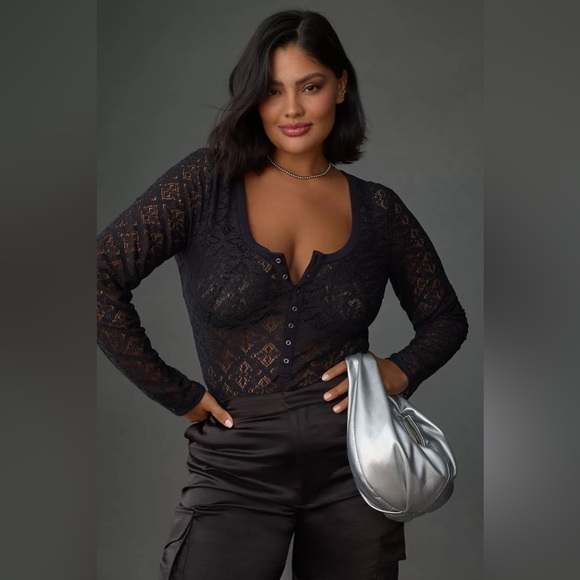 Pilcro Tops - NWT PILCRO ANTHROPOLOGIE Lace Bodysuit